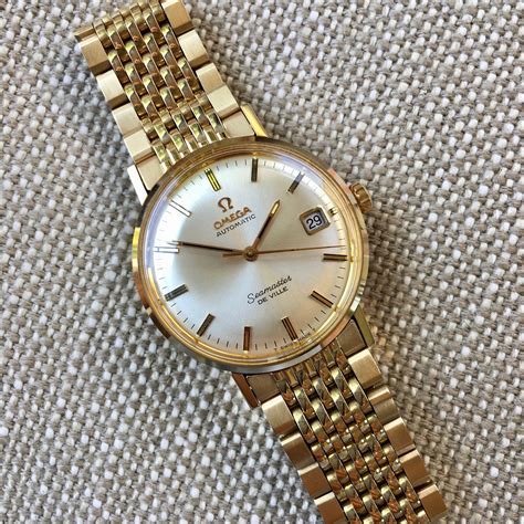 antique gold omega mens watch|vintage omega men's gold watches.